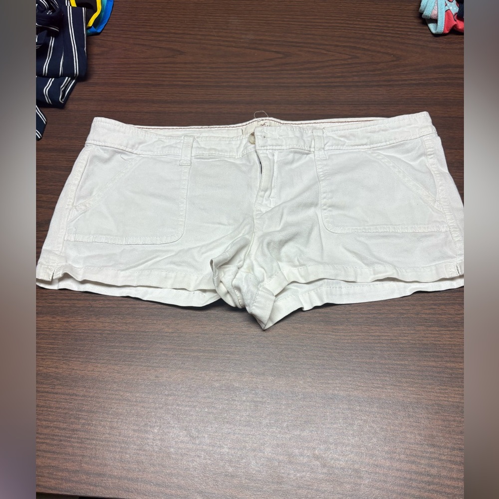 Hollister Women's White Casual Shorts